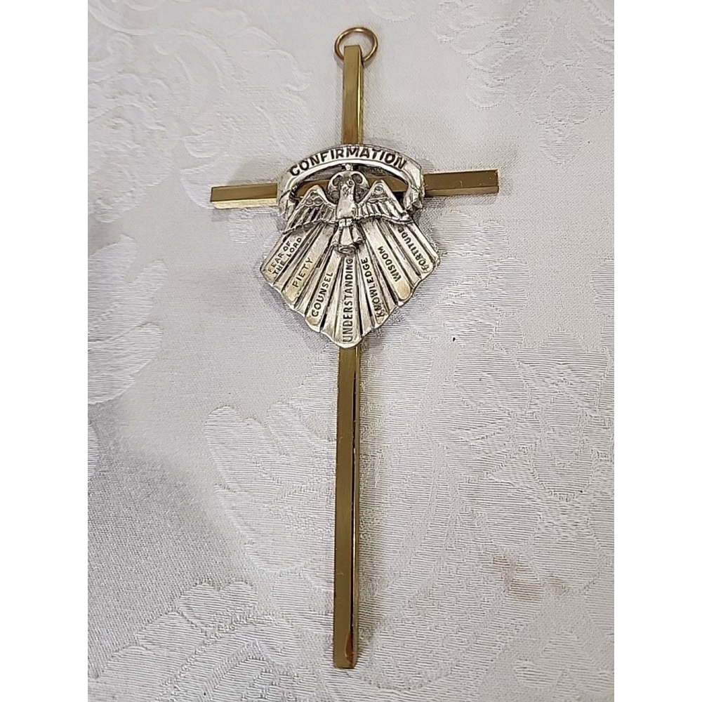Vintage Christian Bliss 6" High Confirmation Cross
